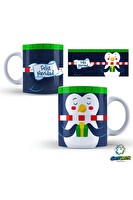 Ghostbastır Design Penguenli Noel | Yılbaşı Kupa Bardak - 1 Adet K0659