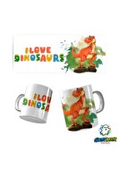 Ghostbastır Design Dinazorları Seviyorum Kupa Bardak - 1 Adet K0549