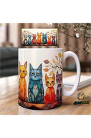 Ghostbastır Design Kedili Kupa Bardak - 1 Adet K0280