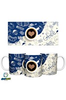 Ghostbastır Design Kahve Temalı Kupa Bardak - 1 Adet K0273