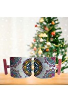 Ghostbastır Design Çiçek Mandala Kupa Bardak - 1 Adet 0113