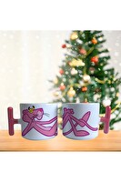 Ghostbastır Design Pembe Panter Kupa Bardak - 1 Adet 0360