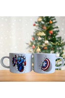Ghostbastır Design Kaptan Amerika Kupa Bardak - 1 Adet 0235