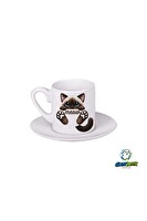 Ghostbastır Design Kedili Türk Kahvesi Fincanı 0134
