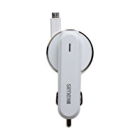 Simex Micro USB 3.1A Kırılmaz Garantili Araç Şarj Aleti Kablo