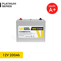 WERER ENERGY 12V 200Ah LiFePO4 Platinum Series Bluetooth'lu Lityum Demir Fosfat Akü