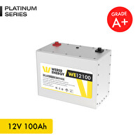 WERER ENERGY 12V 100Ah LiFePO4 Platinum Series Bluetooth'lu Lityum Demir Fosfat Akü