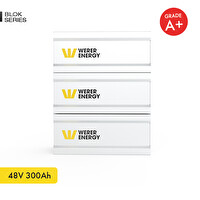 WERER ENERGY 48V 300Ah LiFePO4 Blok Series Bluetooth'lu Lityum Demir Fosfat Akü - 2024