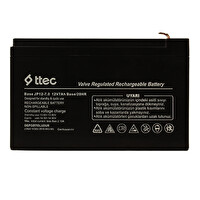 Ttec Base 12V 7Ah Bakımsız Kuru Akü (07/2024 Üretim)