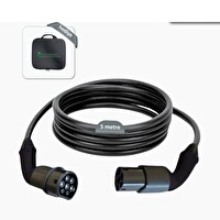 Coswatt 22kw Destekli 5 Metre Elektrikli Araç Şarj Kablosu - Taşıma Çantası