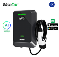 WiseCar WTA Yapay Zeka Destekli Akıllı Elektrikli Araç Şarj Cihazı - 22 kW Mobil Uygulama & WiseCar AI