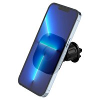 Spigen OneTap Airvent MagFit MagSafe iPhone Uyumlu Siyah Araç İçi Telefon Tutacağı