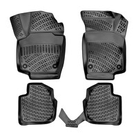 Rizline 3D Oto Paspas Siyah Renk Seat Toledo 2012 - Sonrası İle Uyumlu