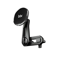 Bix Çift Havalandırma Klipsli ve Destek Kollu 360 Derece Ayarlanabilir Araç Telefon Tutucu