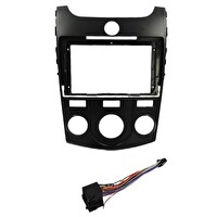 Govimaks Kia Cerato 2008-2012 Manuel Klima Black 9" Android Multimedya Çerçevesi - Soket