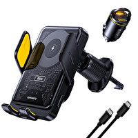 Aohi Superauto 45W Araç İçi Şarjı 15W Şarj Aleti Handsfree Telefon Tutucu