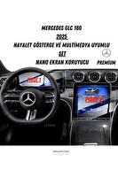 Uniqanatolia Mercedes GLC 180 2025 Hayalet Gösterge ve Multimedya Uyumlu Set Nano Ekran Koruyucu
