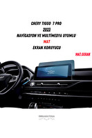 Uniqanatolia Chery Tiggo 7 Pro 2023 Navigasyon ve Multimedya Uyumlu Mat Ekran Koruyucu