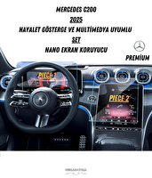 Uniqanatolia Mercedes E200 2025 Hayalet Gösterge ve Multimedya Uyumlu Set Nano Ekran Koruyucu