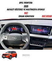 Uniqanatolia Opel Frontera 2026 Hayalet Gösterge ve Multimedya Uyumlu Set Mat Ekran Koruyucu