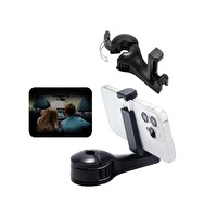 Space 24 SPK08 2 in 1 Araç İçi Telefon Tutucu ve Askılık Siyah