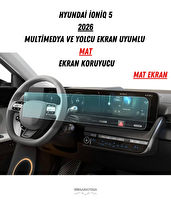 Uniqanatolia Hyundai Ioniq 5 2026 Multimedya ve Yolcu Ekran Uyumlu Mat Ekran Koruyucu