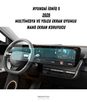 Uniqanatolia Hyundai Ioniq 5 2026 Multimedya ve Yolcu Ekran Uyumlu Nano Ekran Koruyucu