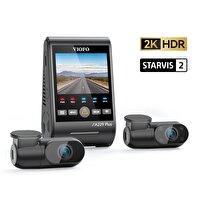 Viofo A229 Plus 3 Kameralı Ön-İç-Arka 2K+2K+1080p HDR Sony Starvis 2 Wi-Fi GPS’li Araç Kamerası