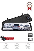 Lenovo V7AHD Siyah 1080P Araç İçi 9.6" Dokunmatik Dikiz Ayna Gece Görüşü Ön ve Arka Araç Kamerası