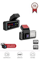 Lenovo Q3/3318 Siyah 1080P Wi-Fi Araç İçi Dokunmatik Ön ve Arka Araç Kamerası