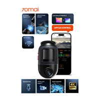 70Mai Dash Cam X800 128 GB Siyah Araç Kamerası