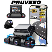 Pruveeo D90-4CH FHD Wi-Fi GPS - 128 GB SD Kart