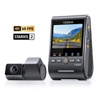 Viofo A329S 2 Kameralı Ön ve Arka 4K 60FPS+2K Wi-Fi 6 HDR Sony Starvis 2 Sensör GPS'li SSD Destekli Araç Kamerası