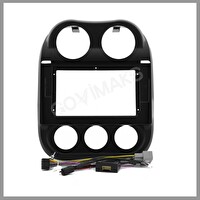 Govimaks JEEP COMPAS 2010-2016 Uyumlu Çerçeve 10''  Siyah Android Multimedya Çerçevesi - Soket - Canbus