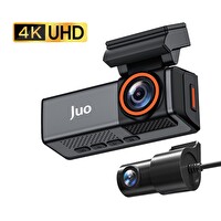 Juo C20 4K 2 Kameralı UHD Ön - FHD Arka WiFi GPS HDR 170 Derece Geniş Açı Gece Görüşlü Ekranlı Araç İçi Kamera