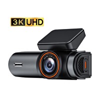 Juo C10 Pro 3K UHD HDR WiFi Ekranlı Araç Kamerası 170 Derece Geniş Açı Gece Görüşlü G-Sensörlü Araç İçi Kamera