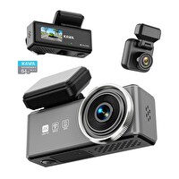 Kawa D9 2 Kameralı 4K Ön-1080P Arka HDR NightEagle Gece Görüşlü WiFi 6 GPS G-Sensör 64GB Kartlı Araç Kamerası