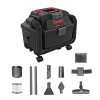 Kress KH035.9 20Volt 250W-17Kpa Flexi Esnek Hortumlu Şarjlı Islak-Kuru Süpürge & Üfleme  - Akü Dahil Değildir