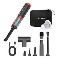 Laiser Kompakt LED Ekranlı 17.000 PA 3ın1 Çekme Vakum Üfleme Özellikli Şarjlı Araç Süpürgesi