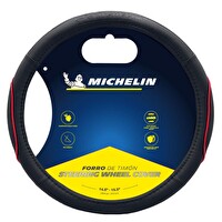 Michelin MC1003NR Premium Suni Deri Direksiyon Kılıfı - Kırmızı