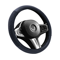 Mega Oto Market TEQ-010BK/BK Oto Geçme Direksiyon Kılıfı Karbon Desenli Suni Deri Siyah