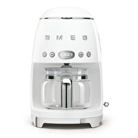 Smeg DCF02WHEU Beyaz Filtre Kahve Makinesi ve CGF01WHEU Kahve Öğütme Makinesi Seti
