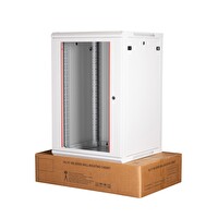 Lande 18U 19" 600x600 MM Demonte Duvar Tipi Rack Kabinet - Açık Gri