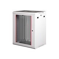 Lande - 15U 19" Duvar Tipi Rack Kabinet Genişlik: 600 MM Derinlik: 450 MM Açık Gri