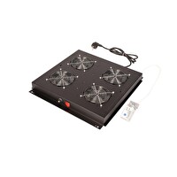 Lande Termostatlı 4 Fanlı Fan Modülü Siyah