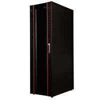 Lande 42U 19" 600x1000 Dikili Tip Server Kabini Bilgisayar Dolabı Siyah