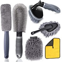 ZHL Tools 6 Parçalı Araba Ve Lastik temizleme Premium Set