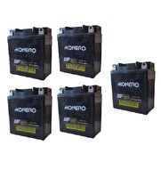 Monero 5 Yüksek 12N5L - BS - CUB - YBR 5'li Set Akü Ebatları:119x60x129 MM