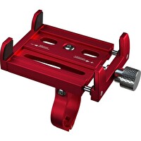 ZHL Tools KR01 Bisiklet Motorsiklet Gidon Telefon Tutucu Metal Vidalı Kırmızı