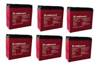 Yiğit Akü 12 Volt 24 Amper 6'lı Paket Dik Elektrikli Bisiklet Jel Aküsü 169x179x78 MM - Üretim Yılı: 2026